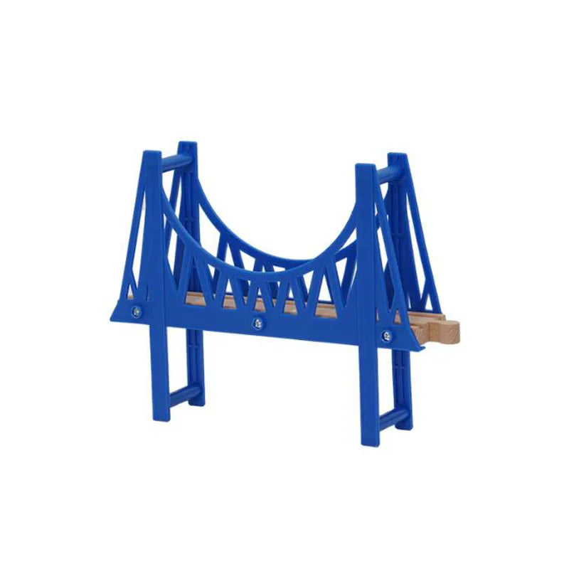 Wooden Train Track Set Accessories Track Expansion Part Wooden Railway Scene accessories Bridge Christmas Gift For Toddlers