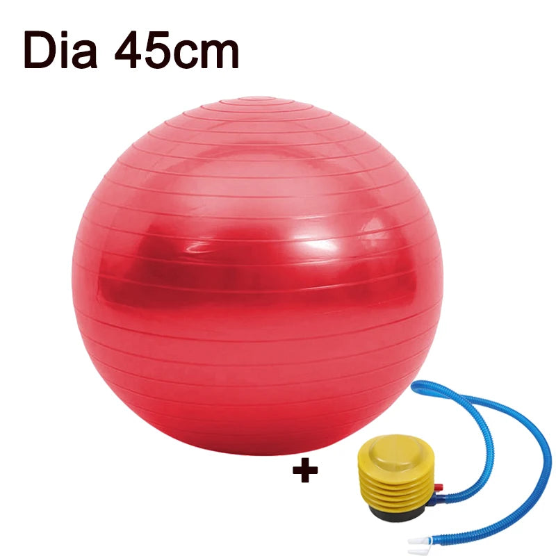 Premium Yoga Ball - Anti-Burst Exercise Ball 25cm/45cm with Pump