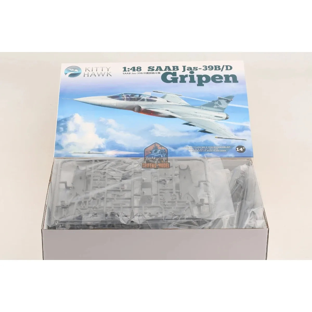 Kitty Hawk KH80118 1/48 JAS-39B/D Gripen Model Kit Assembly Plastics Model Kit Custom Collectible Children Toy Birthday Gift