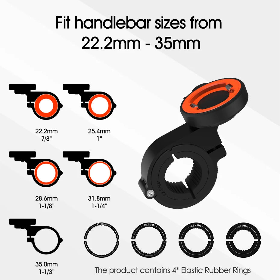 Premium Shockproof Bike Phone Mount - Anti-Vibration Motorcycle Holder with Case