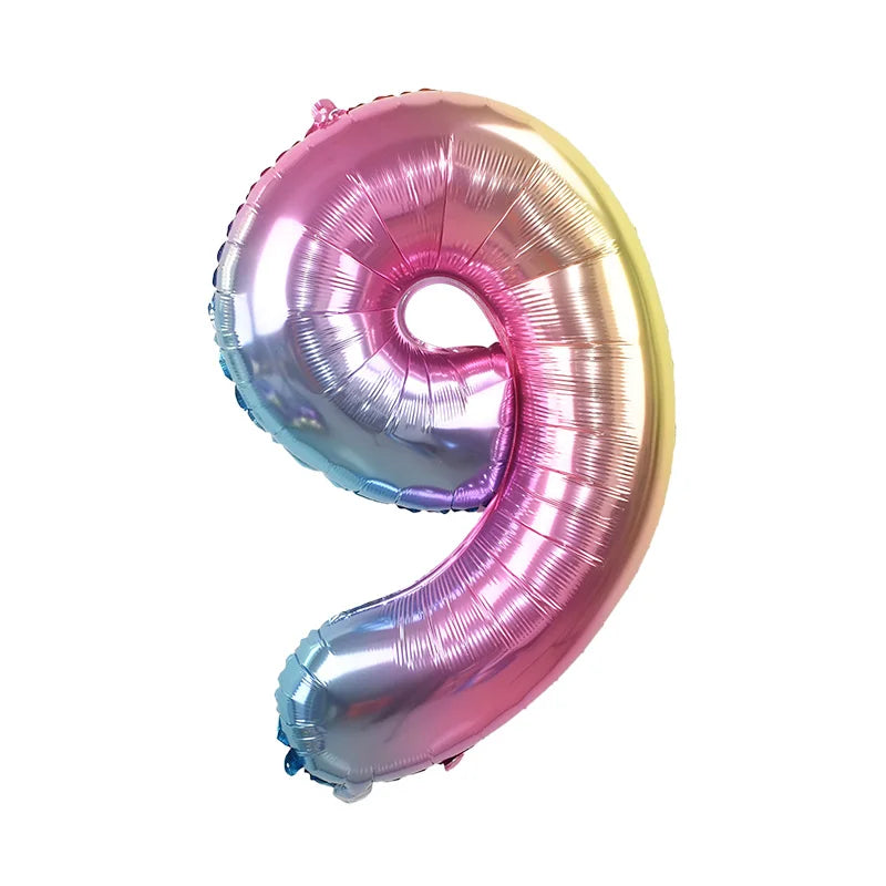 Number Balloons with Confetti Mermaid Balloons for Girls Birthday Party Decorations 1 2 3 4 5 6 7 8 9 Years Old Birthday Decor