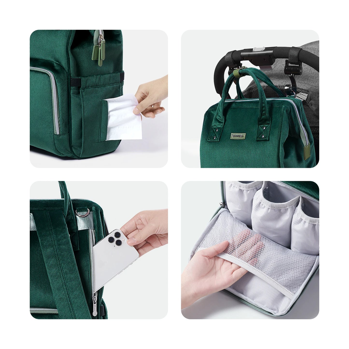 Premium Sunveno Diaper Bag - Travel Backpack Organizer for Moms