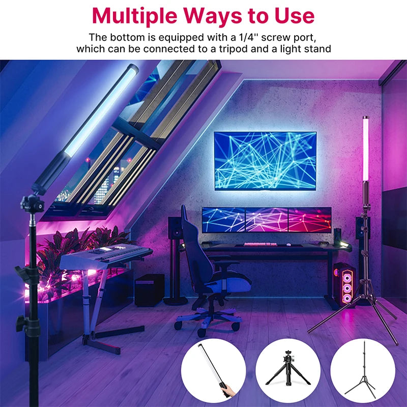 Ulanzi VL119 RGB Handheld LED Light Wand - 19.68" Professional Photography Stick Light with CRI 95+ (2500K-9000K)