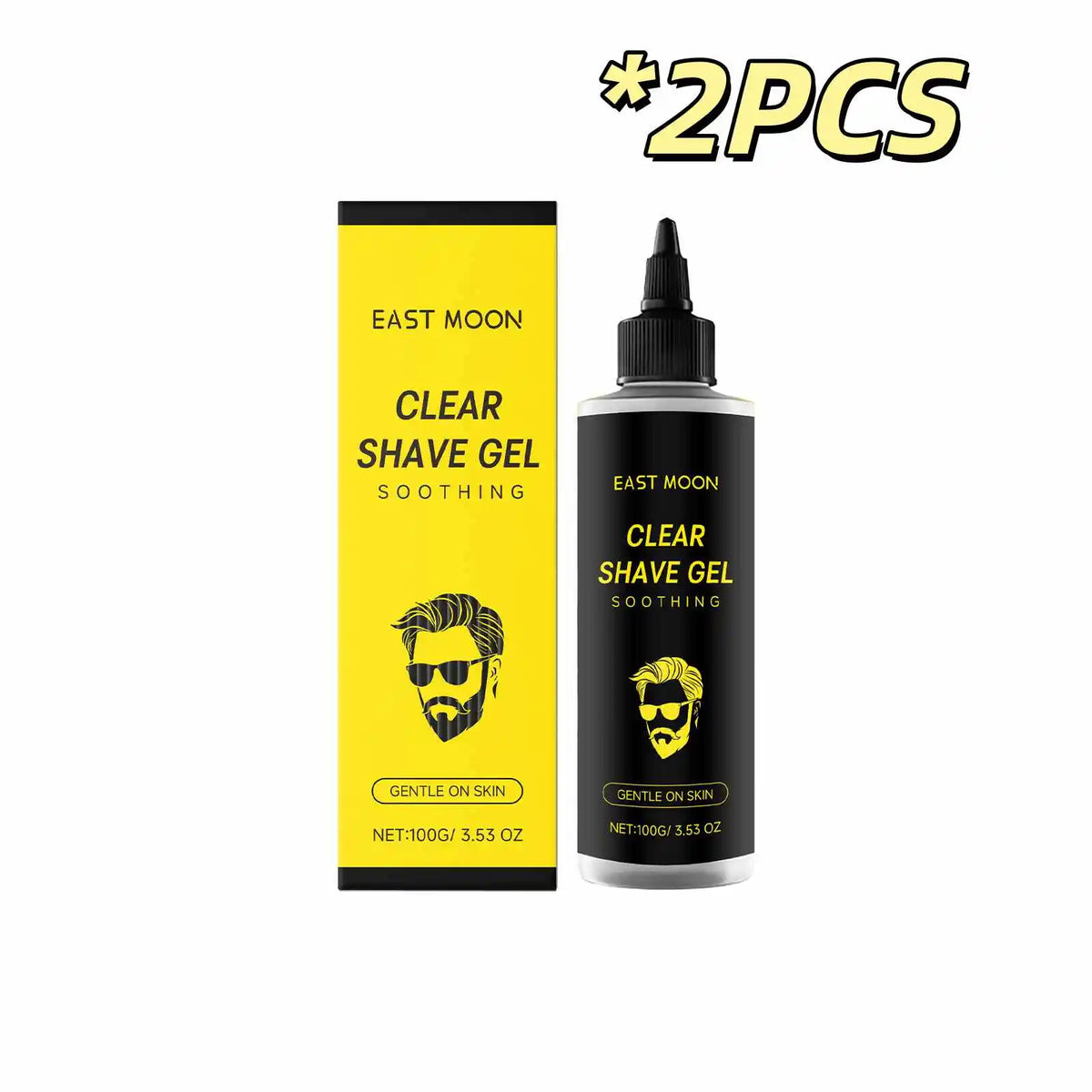 East Moon Man Shaving Care Gel Relieving Red Sooth Pain Moisturize Damage Growth Inhibition Painless Shave Body Hair Remove Gels