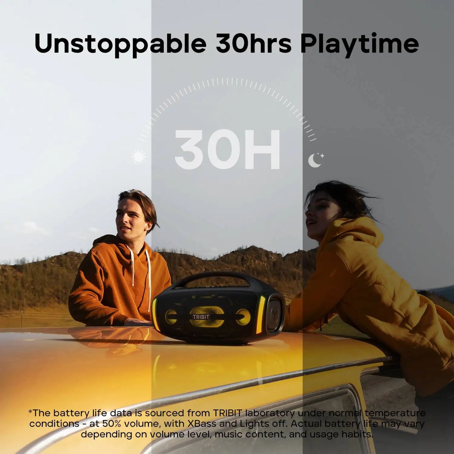 TRIBIT StormBox Blast 2 Portable Bluetooth Speaker - 200W High-Power Outdoor Party Speaker with Subwoofer