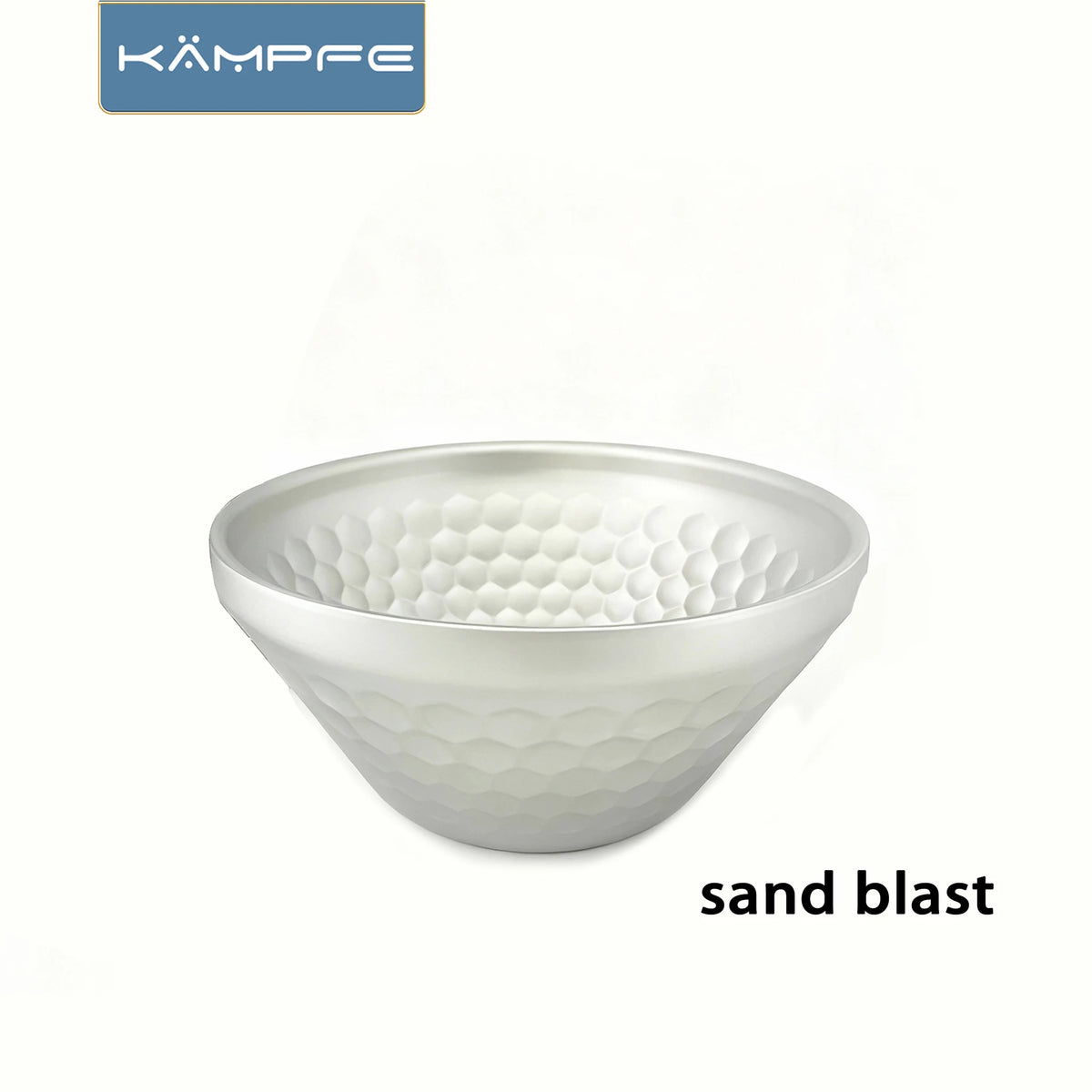 KAMPFE Stainless Steel Shaving Bowl Dual-Use Grooming Bowl for Home & Travel Cleaning Face Shaving Bowl  gifts for men New
