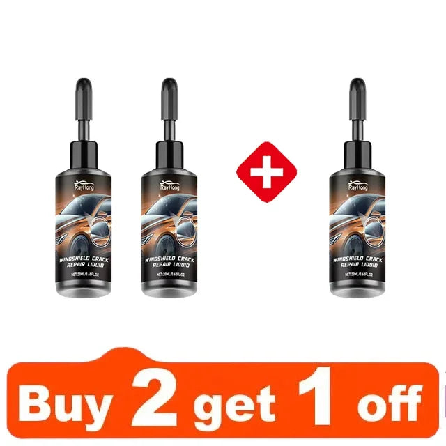 Professional Windshield Crack Repair Fluid - DIY Glass Restoration Kit