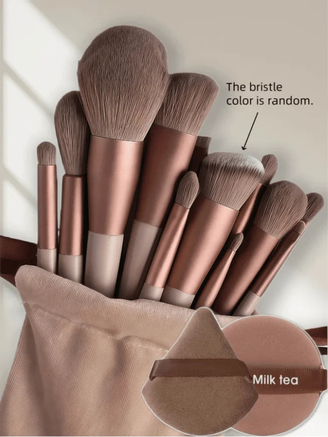 1/13/14/15PCS Professional Makeup Brush Set, Soft Synthetic Hair Foundation Powder Blush Eyeshadow Brushes, Complete Cosmetic Ma