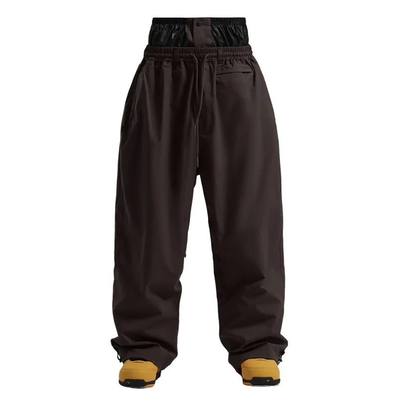 Outdoor Hiking Woman Snow Trousers Winter Mountain Sport Men Skiing Pants Loose Waterproof Female Snowboard Clothes Wear