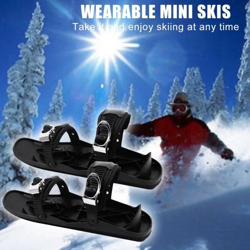 Snowfeet Skis  Winter Outdoor Sport Snowboard Shoes for Skiing & Sledding Compact Snow Skates for All Ages