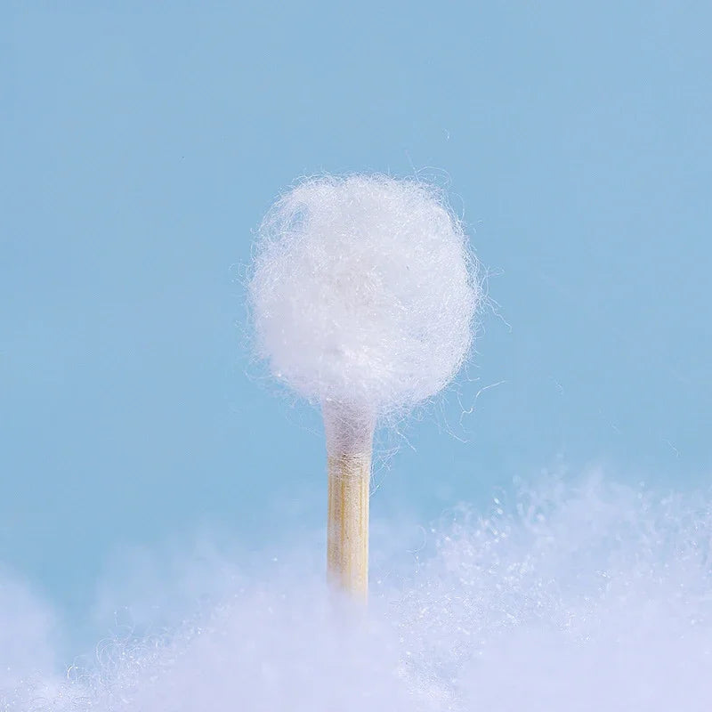 Double-ended Cotton Swabs - Precision Pointed and Rounded, Sterile Cosmetic Cotton Swabs, Makeup Remover Cotton Swabs