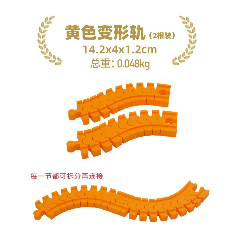 Wooden Track Railway Accessories Bridge Train Station Tunnel Wood Track Educational set Toys Wood Railway Train Track toys
