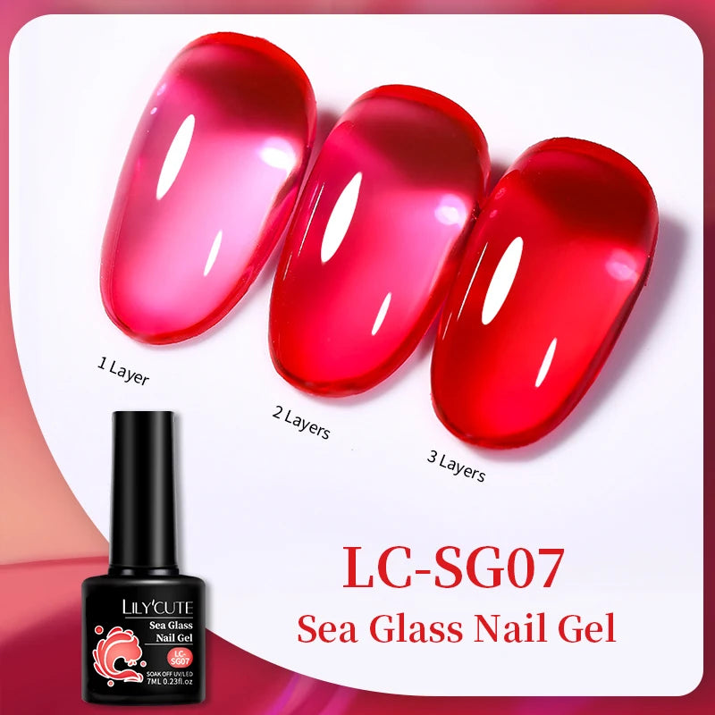 LILYCUTE Professional Gel Nail Polish - 7ml Long-Lasting UV/LED Nail Varnish
