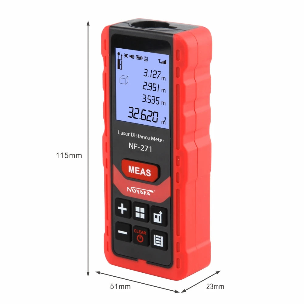 Premium Noyafa NF-271 Laser Distance Meter - 40M/80M Digital Rangefinder