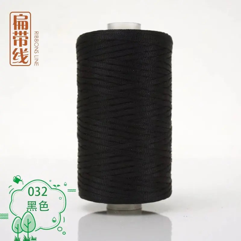 Flat line ice silk ice hemp bright silk hollow light body line summer sun hat hand-woven diy hook bag slipper cushion