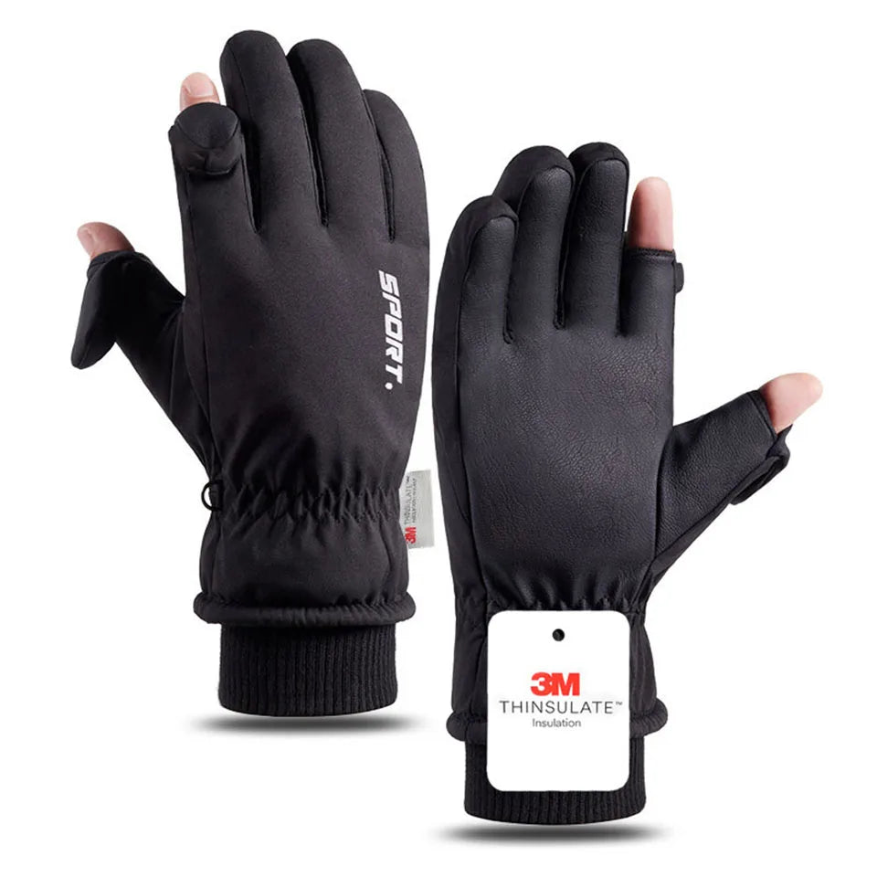 GTUBIKE 1 Pair Winter Men Women Gloves TouchScreen Waterproof Windproof Gloves Outdoor Sports Warm Cycling Snow Ski Gloves
