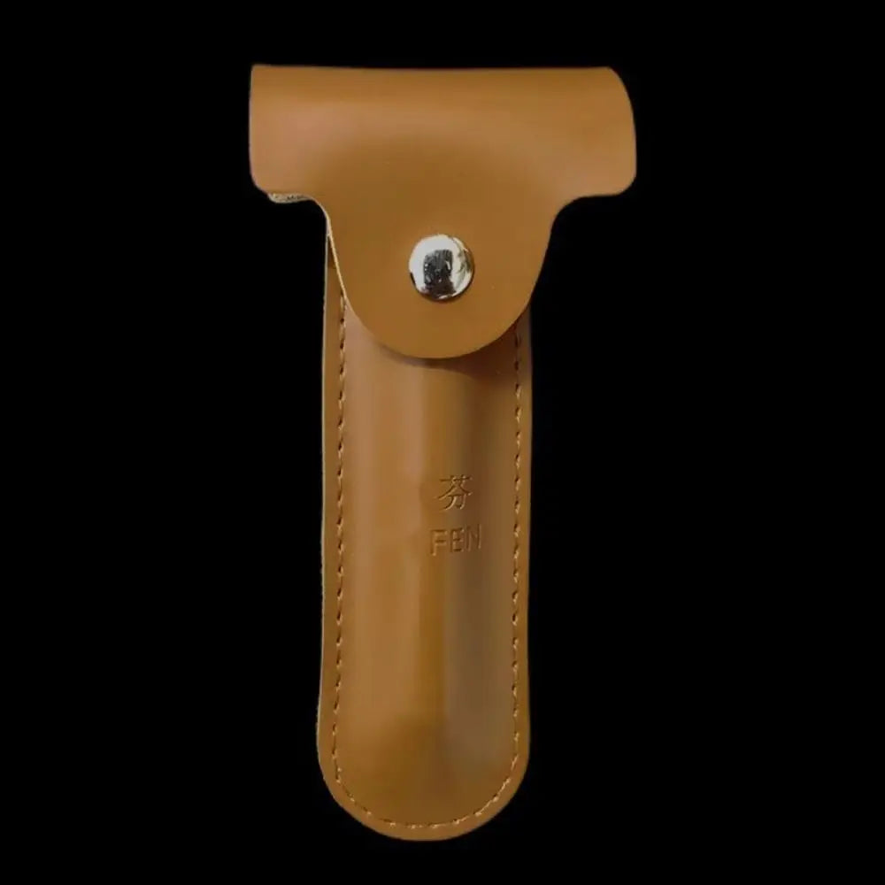Bag PU Leather Manual Shaving Case Protective Cover Razor Storage Bag Shaver Holder Classic Razor Case Travel Shaver Case