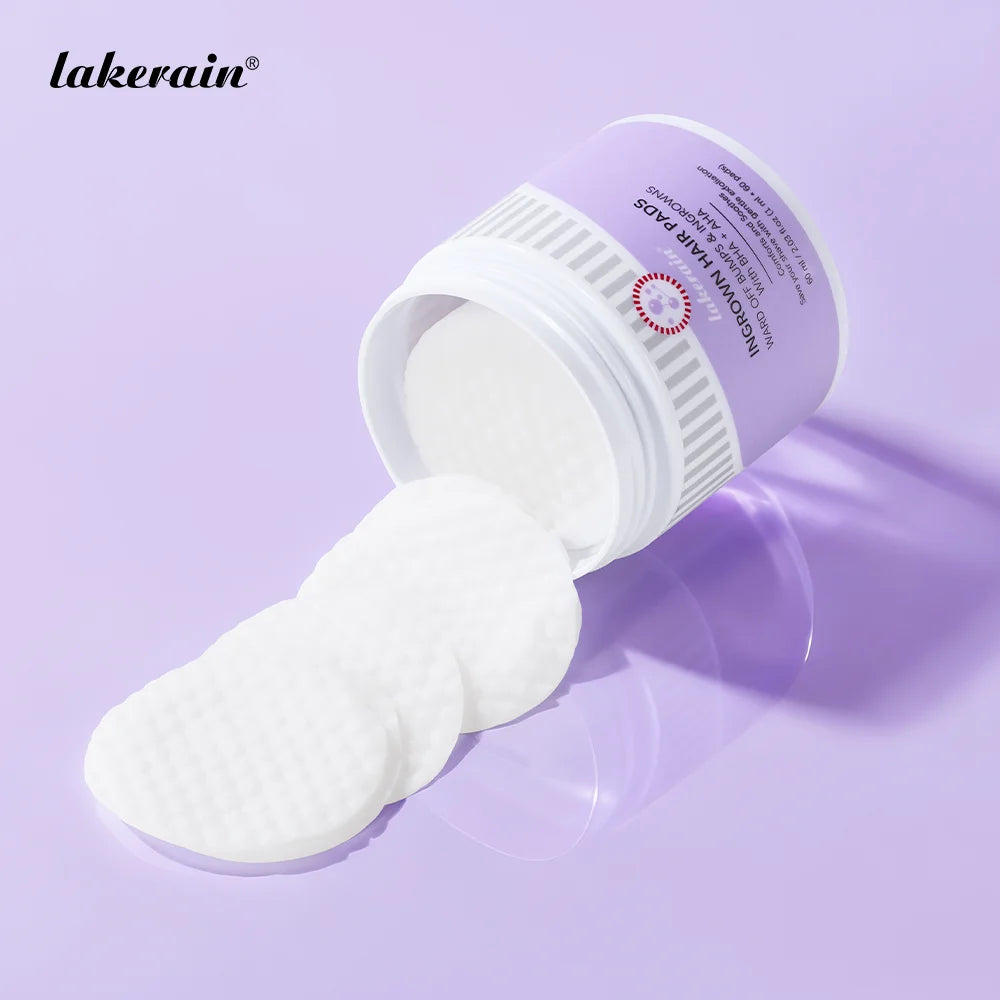 Aftershave Treatment Pads Ingrown Hair Pads to Help Prevent Razor Bumps for Men & Women - Exfoliate Underarms & Bikini Area