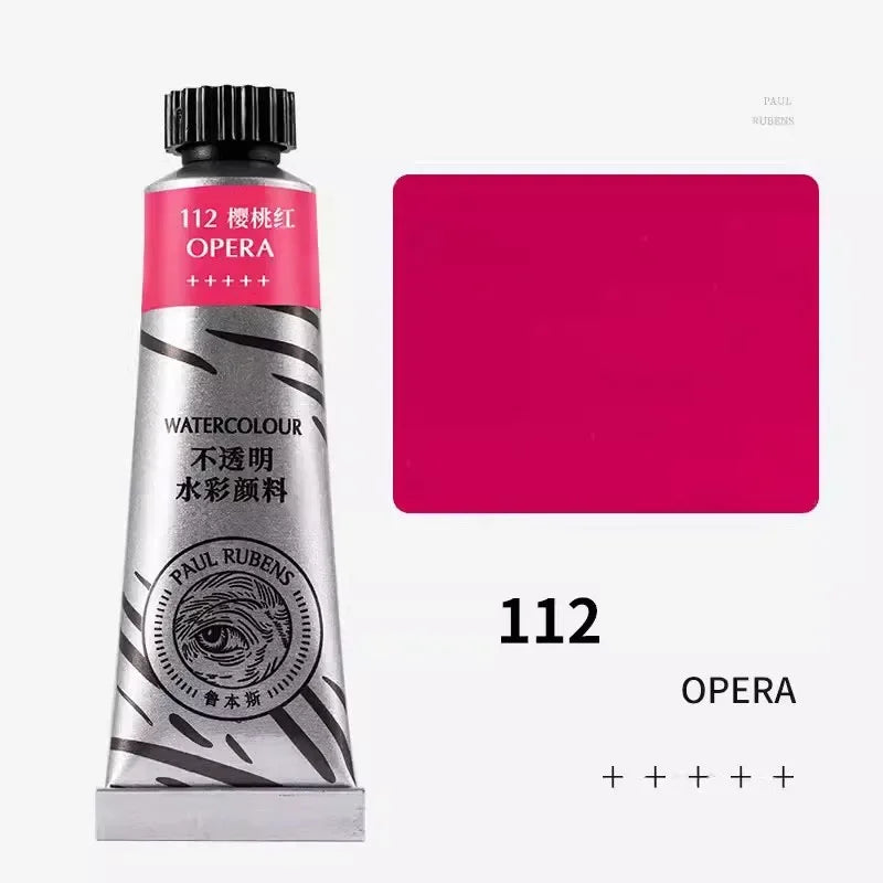 Paul Rubens 36 Colors Non-transparent Watercolor Paint Tube 15ml Professional Watercolour For Painting Anime Art Supplies