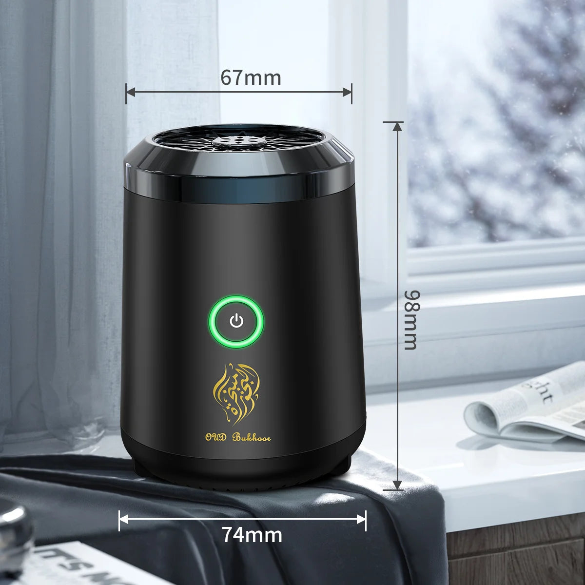 Portable mini Electric Incense Burner Oud Arabic Bakhoor Aroma Diffuser Arabian Rechargeable Incense Holder