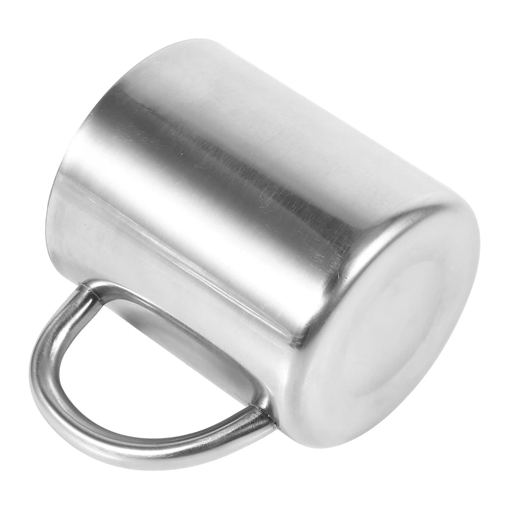 220ML Double Wall Stainless Steel Coffee Mug Portable Cup Travel Camping Tumbler Jug Coffee Tea Milk Cups Office Water Mugs