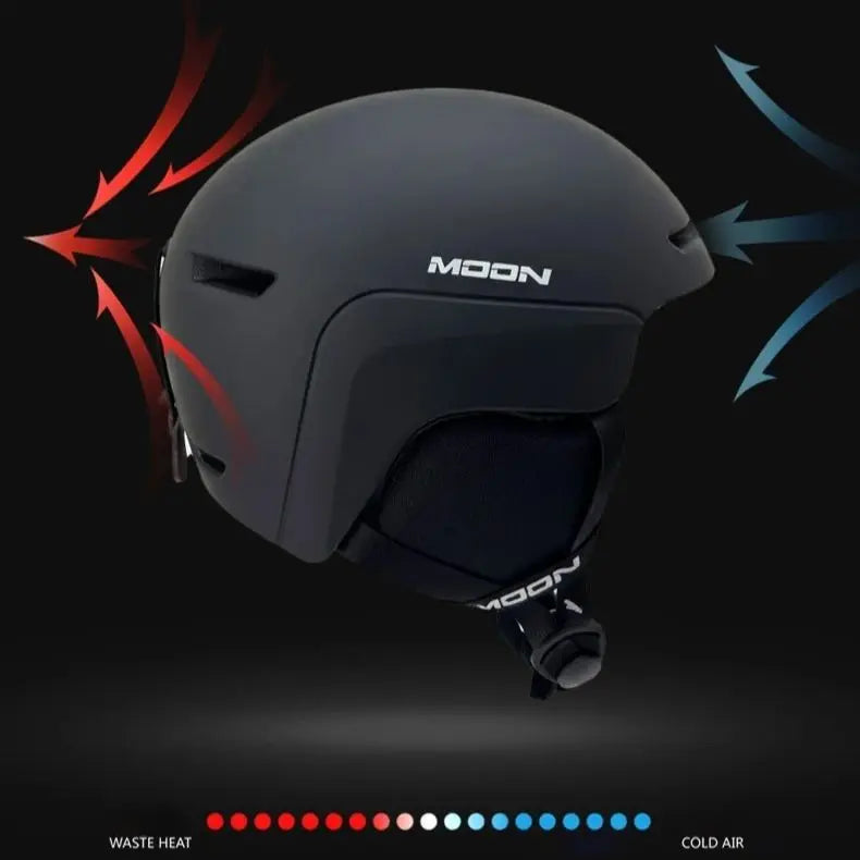 MOON Kids' Ski Helmet,Unisex for Boys and Girls,Suitable for Alpine and Freestyle Skiing,Parent-Child Style,Outdoor Ski Sports