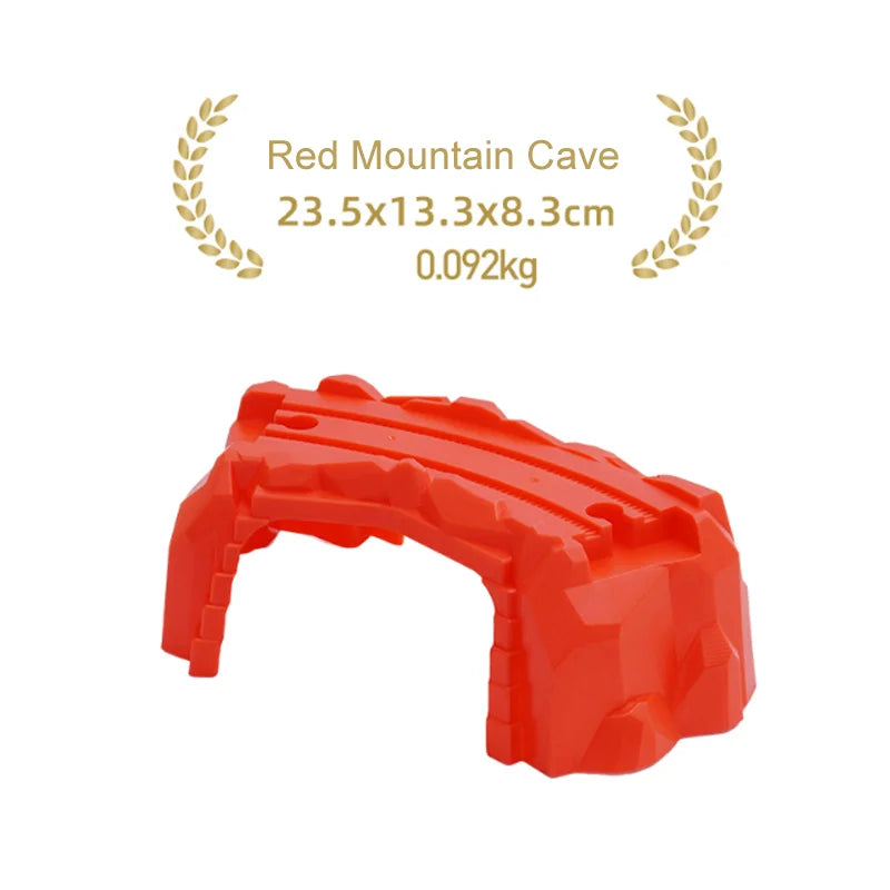 New Wooden Train Tracks Scene Accessories Mountain Tunnel Bridge Crane Tower Compatible ALL Brand Wooden Track Toys For Kids