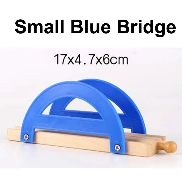 All kinds of Wooden Train Tracks Accessories Beech Wood Railway Tracks Wooden Bridge Tunnel fit for Wood Tracks Toys for Kids