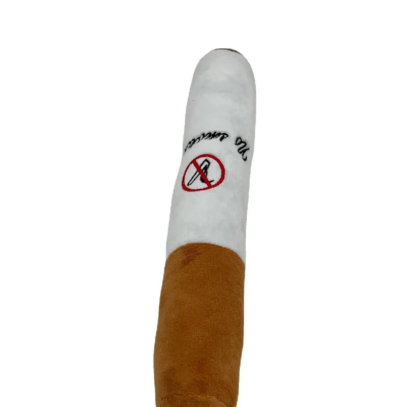 Hot Selling White Cigarette Pet Plush Sound Toy, Bite Resistant Toy, Interactive Dog Toy Dogs Cigar