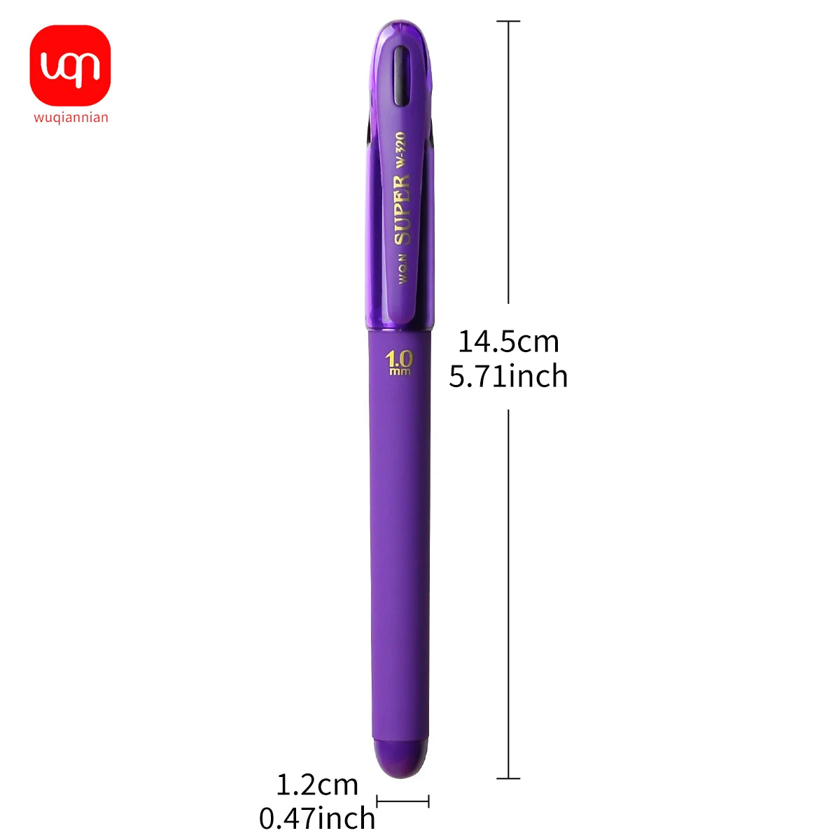 3pcs Purple Ink Gel Pens,1.0mm,Large Capacity Refill,Office Supplies Back to School Stationery,Student Pen Writing Tools