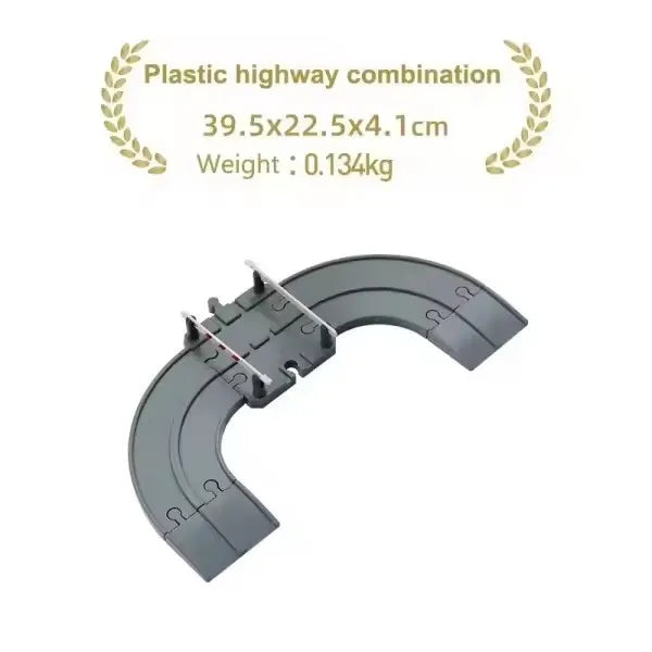 Wooden Train Track Accessories Plastic Flexible Tracks Turntable Slope Bridge fit for Brand Wood Tracks Railway Toys for Kids
