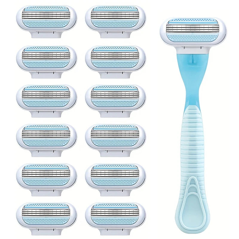 Women's Safety Razor Blade, Suitable for Legs/armpits/bikinis, Suitable for Mixed Skin, Hair Removal and Shaving Accessories