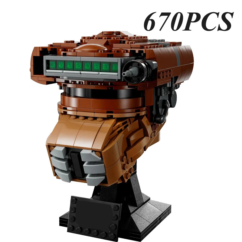 Space Wars Galaxy Warriors Helmet Building Blocks 75327 TIE Fighter Pilot Darth Vader The Mandalorian Luke Hat Bricks Toys Gifts