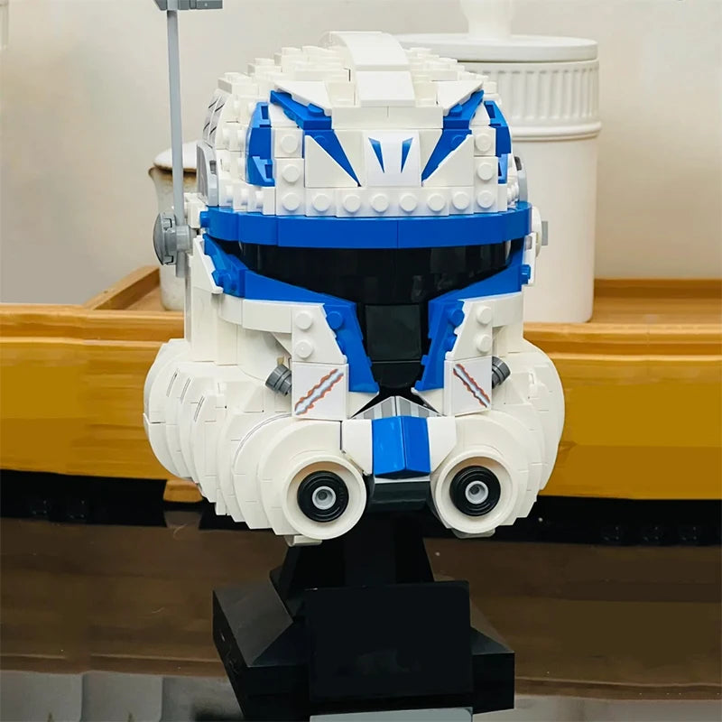 Space Wars Galaxy Warriors Helmet Building Blocks 75327 TIE Fighter Pilot Darth Vader The Mandalorian Luke Hat Bricks Toys Gifts