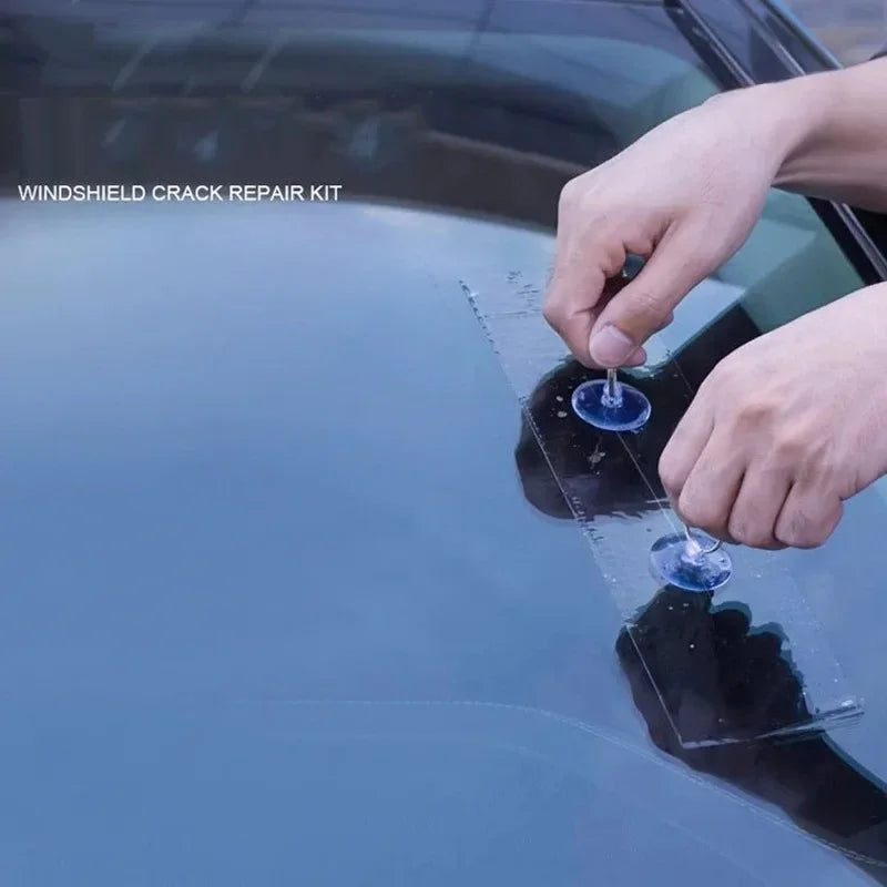 Complete Windshield Crack Repair Kit - Professional DIY Glass Restoration Set