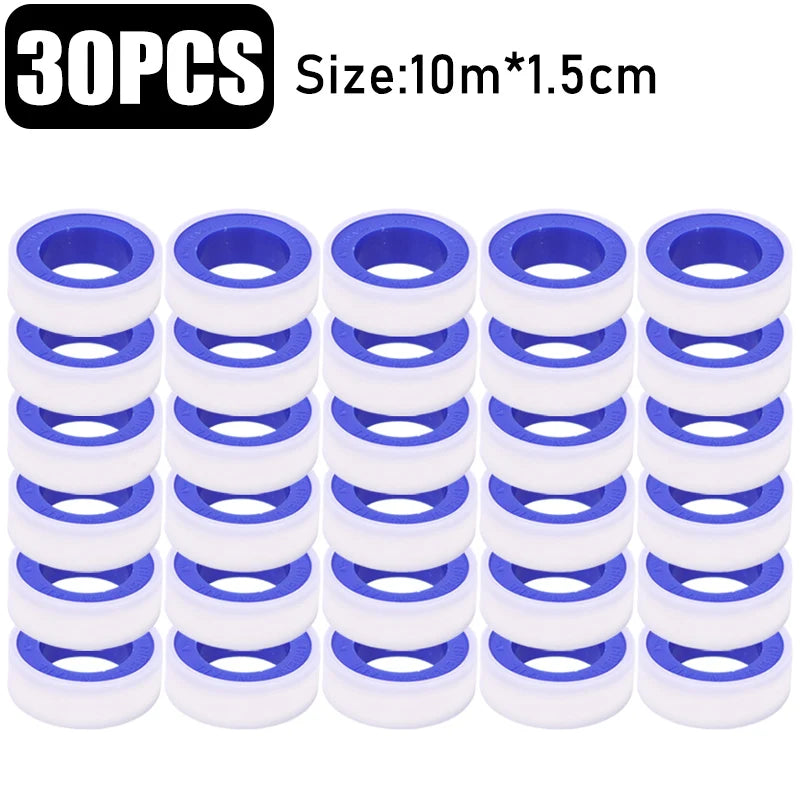 Professional PTFE Thread Seal Tape - Water Pipe Leak Prevention & Plumbing Repair