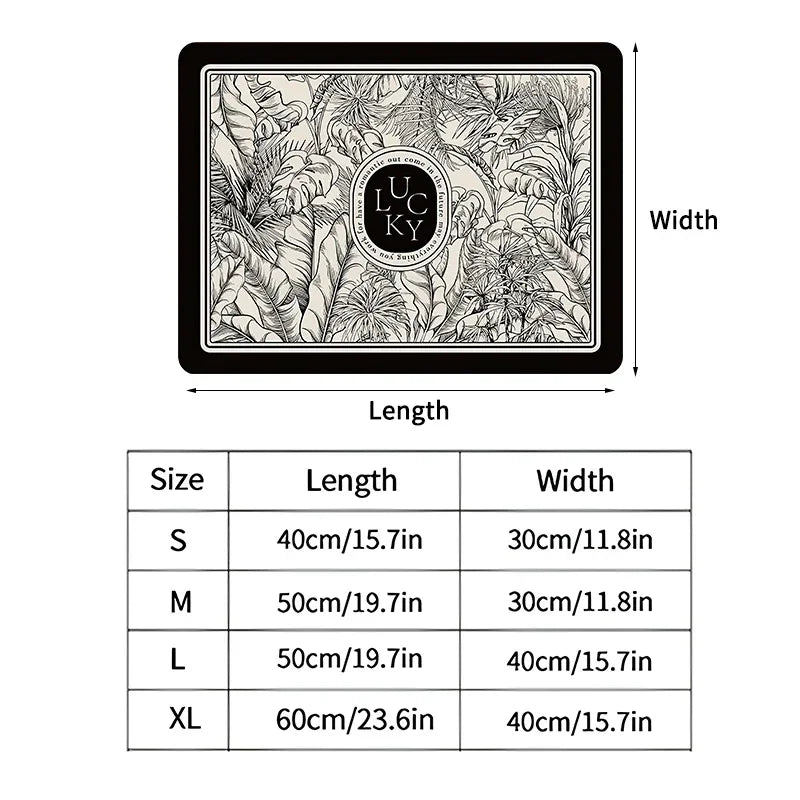 Super Absorbent Dish Drying Mat - Quick Dry Kitchen Draining Pad