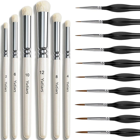Professional Miniature Paint Brush Set For Warhammer 40K, Dnd, Citadel & Scale Models - Ideal For Enamel & Fantasy Figurines