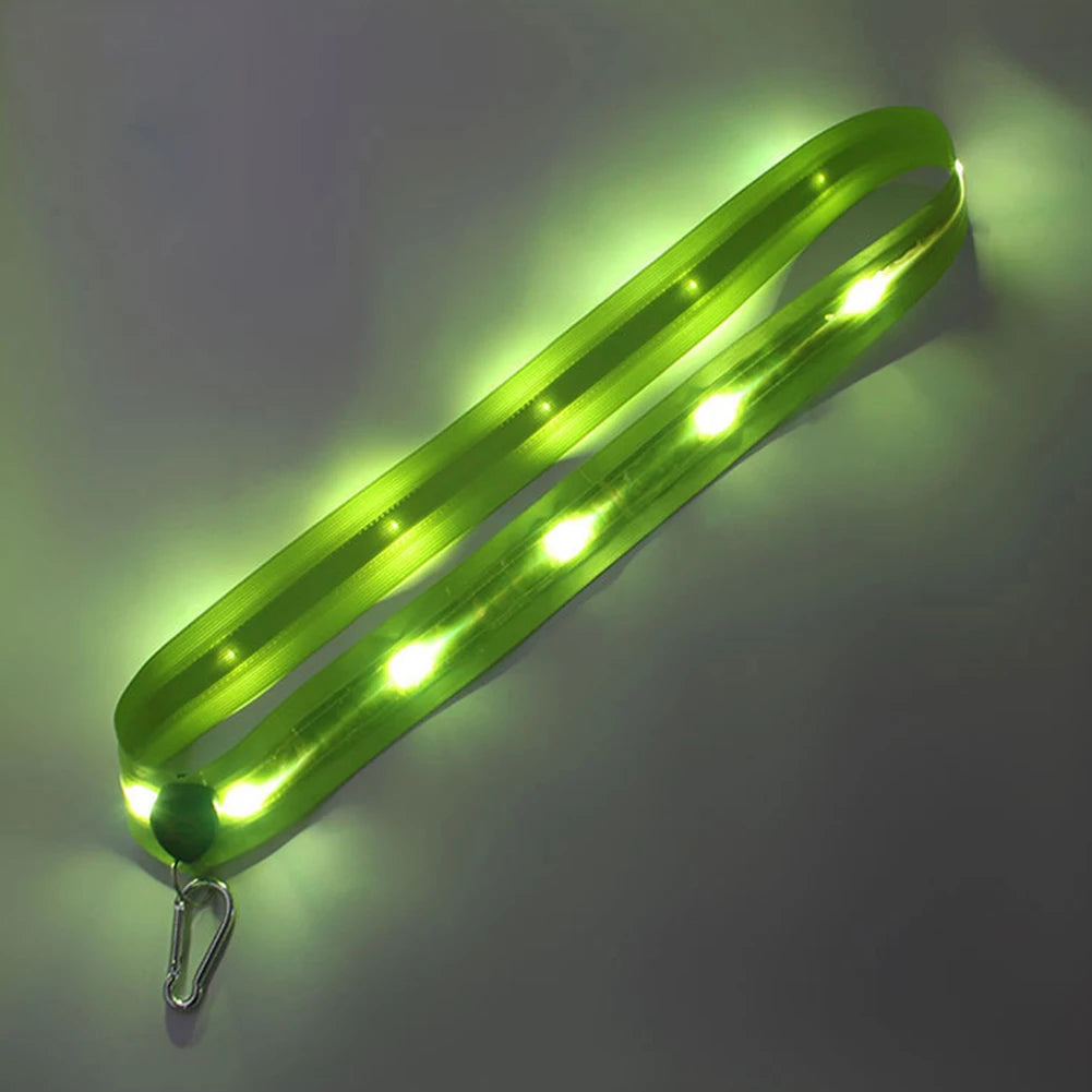 Reflective Straps CR2032 LED Shoulder Straps for Men Women Night Safety Outdoor Hiking Jogging Walking Light Gear