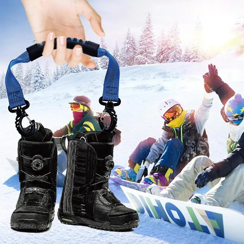 Ski Boot Carrier Straps Roller Skate Carry Strap Ski Boot Carrier Straps Adjustable Snowboard Strap Winter Sport Accessories ﻿