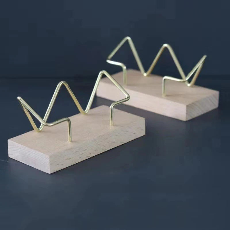 Tabletop Shelf Home Wooden Card Holder Storage Business Card Holder Organizer Office Desk Display Stand Memo Counter Accessories