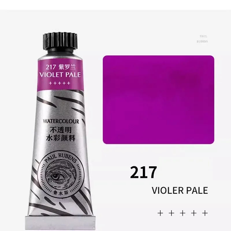 Paul Rubens 36 Colors Non-transparent Watercolor Paint Tube 15ml Professional Watercolour For Painting Anime Art Supplies