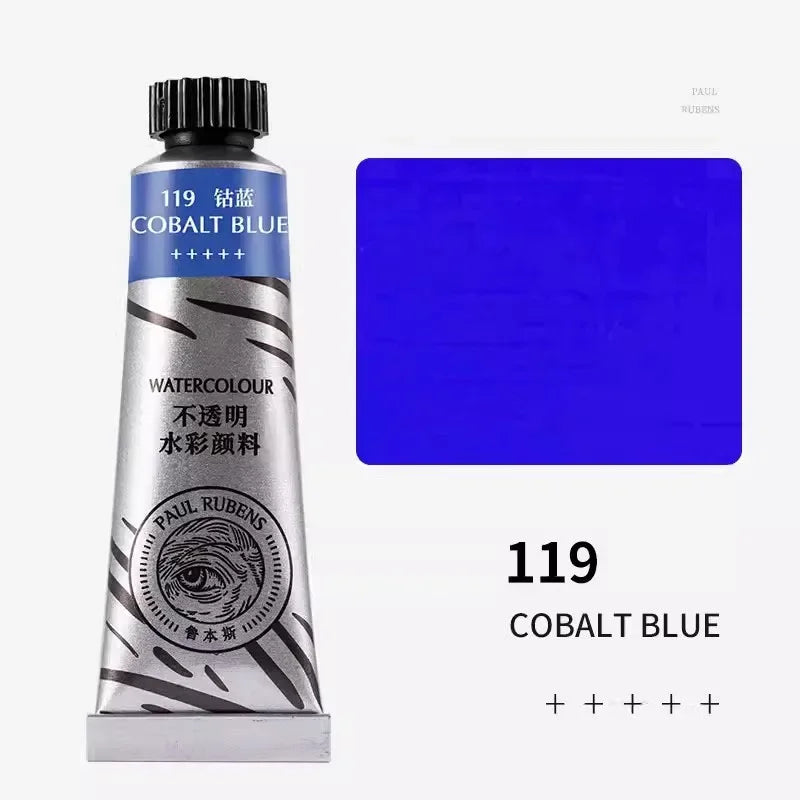 Paul Rubens 36 Colors Non-transparent Watercolor Paint Tube 15ml Professional Watercolour For Painting Anime Art Supplies