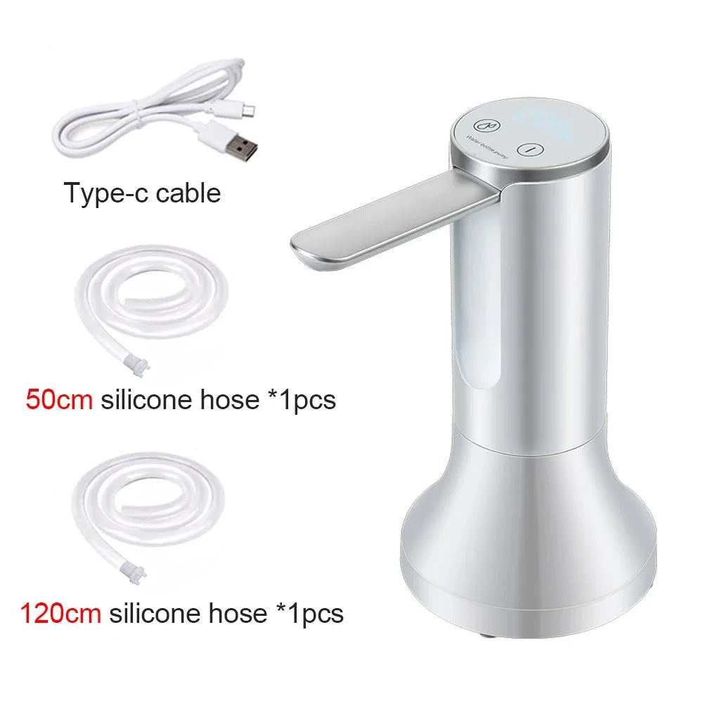 Rechargeable Portable Water Pump Mini Automatic Water Dispenser with Switch USB Charging for Universal 5 Gallon Bottle