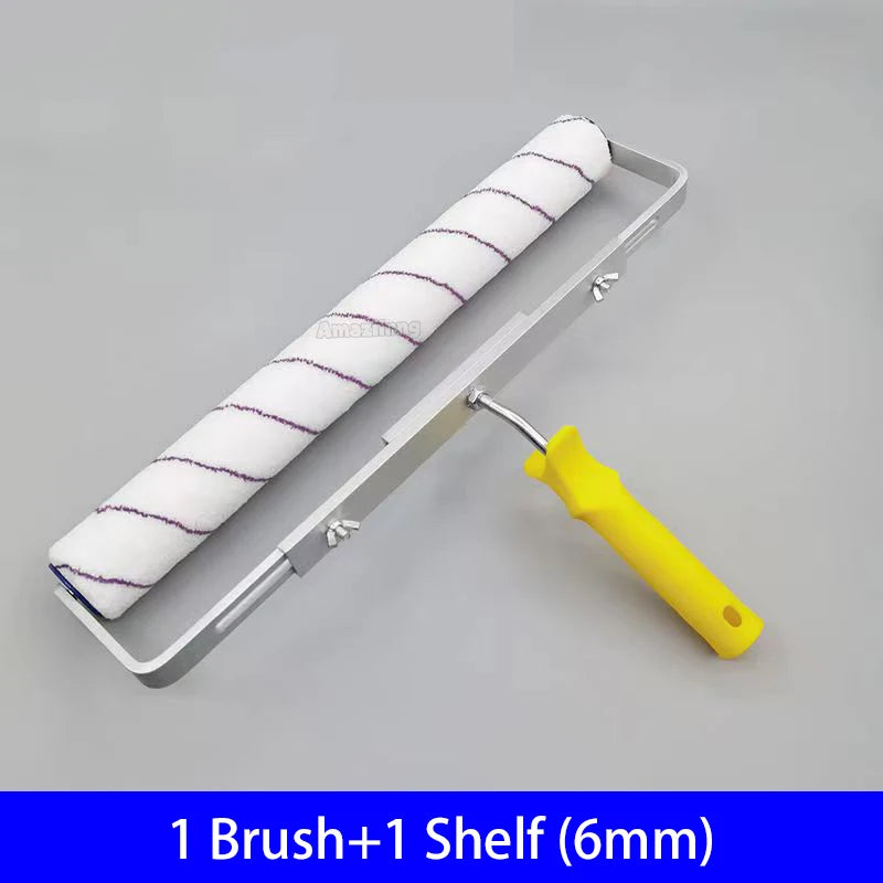 Professional 18-Inch Paint Roller Brush Set with Aluminum Handle - 6mm/9mm Microfiber
