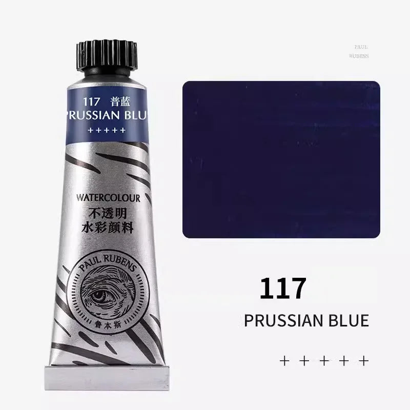 Paul Rubens 36 Colors Non-transparent Watercolor Paint Tube 15ml Professional Watercolour For Painting Anime Art Supplies