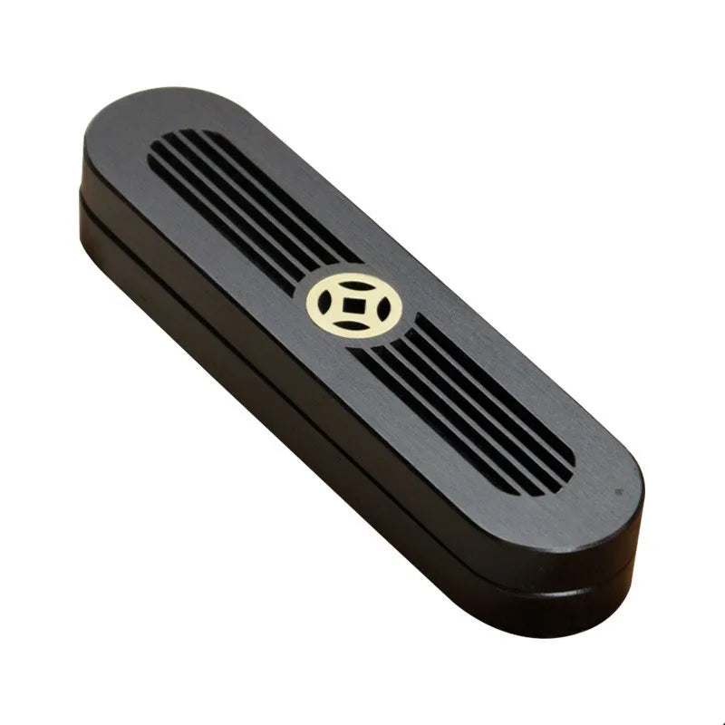 Classical Ebony Horizontal Incense Burner Portable Line Incense Box Indoor Line Incense Holder Home Ornaments Incense Base