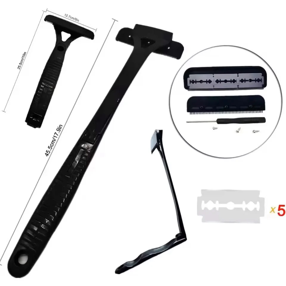 Men's Back Shaver - Long Handle Foldable Body Hair Trimmer