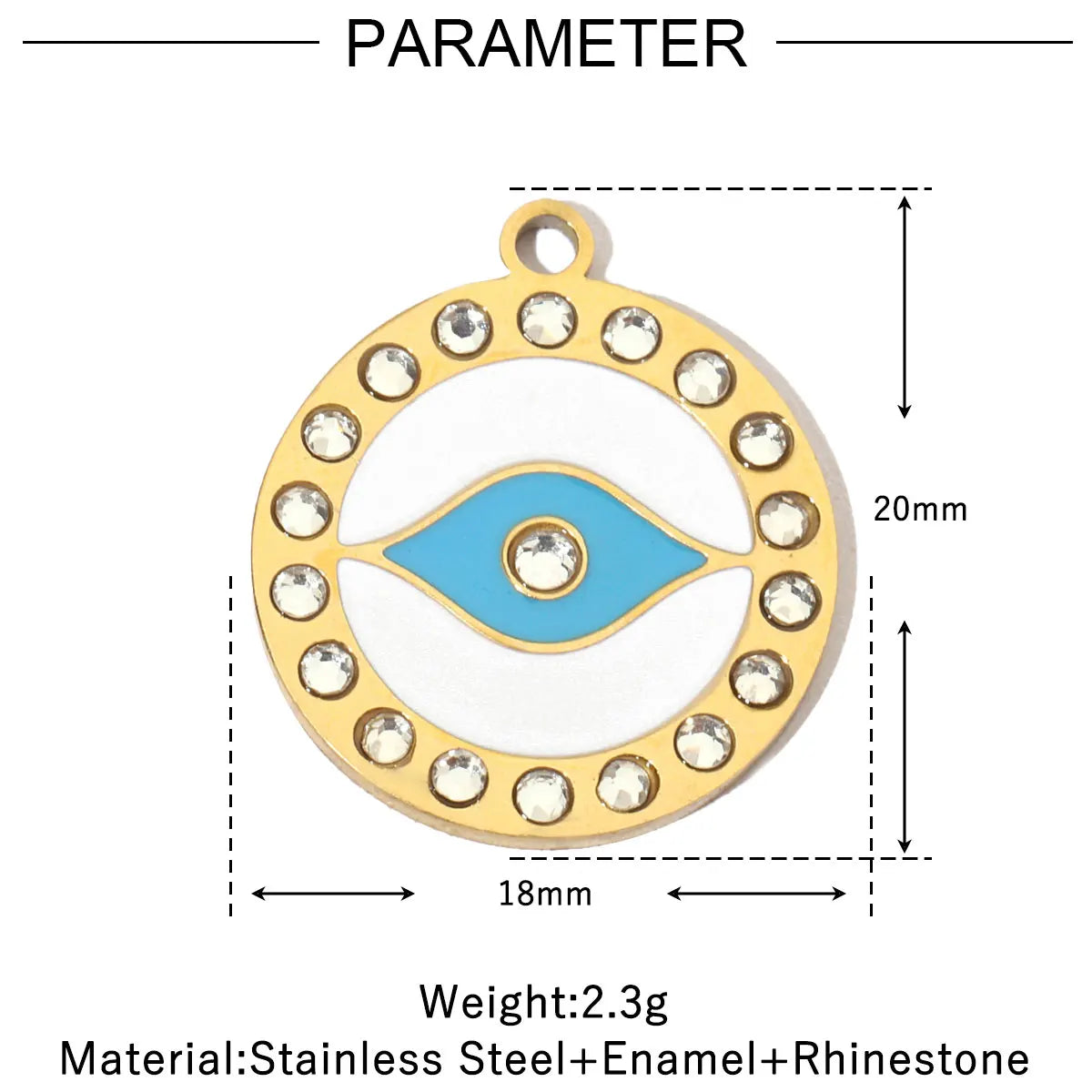 3pcs/Lot Enamel Elephant Hamsa Hand Stainless Steel DIY Charms Turtle Bee Neaclace Pendant Jewelry Accessory