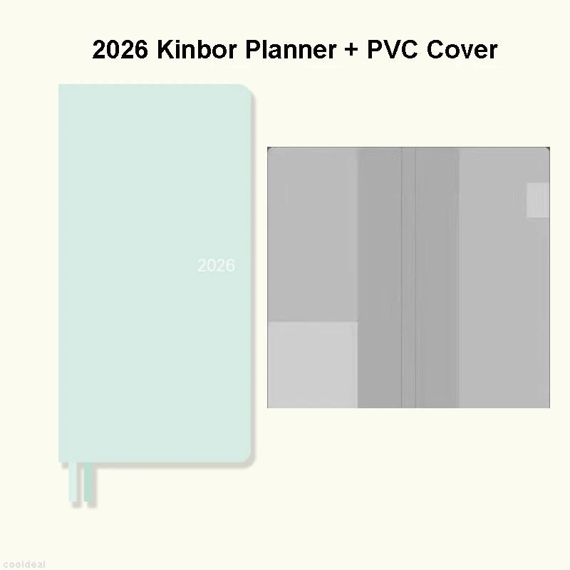 Kinbor 2026 One Page A Week Daily Time Weekly Planner Book Organizer Schedule Books Self Disciplined Punch Efficiency Manual